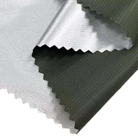Tissu tissé en nylon 100% imperméable et respirant, avec impression à chaud réfléchissante, Silnylon 20D Ripstop à carreaux, pour utilisation automobile