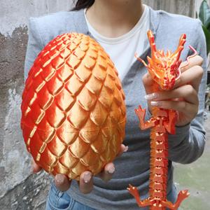 3D Printed 60cm Dragon 18cm <b>Egg</b> Set SDA02 3d Ornament Creative Home <b>Decor</b> Colorful Gift for Collectors - Product Image 1