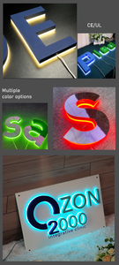 Lettere in metallo 3D logo lettera segno di progettazione del logo aziendale segni di affari canale personalizzato lettera negozio segno per le imprese - Product Image 2