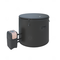 Jacuzzis gonflables personnalisés commerciaux Spa extérieur Portable rond chauffé Spa avec pompe à bulles et couvercle