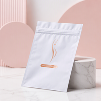 Sac refermable en aluminium personnalisé avec fenêtre transparente pour vernis à ongles, bijoux, petits emballages cosmétiques