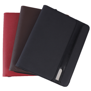 Bộ sạc không dây của công ty và túi lưu trữ ngân hàng điện 13 inch có khóa kéo PU da thư mục danh mục đầu tư kinh doanh Pad Folio - Product Image 1