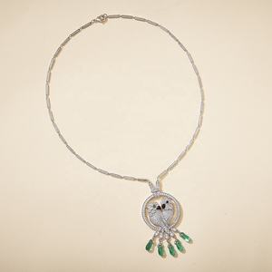 قلادة فاخرة للمراهقين مصنوعة من النحاس المطلي بالروديوم بتصميم الببغاء النيبالي - Product Image 3