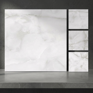 Azulejos de porcelana esmaltada brillante de 60x60 cm, elegantes para pisos interiores en diseños de casas modernas. - Product Image 6