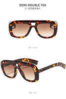 Lunettes de soleil aviateur carrées surdimensionnées tendance 2026 XY68362 UV400, monture large, lunettes de mode, vente en gros, logo personnalisé