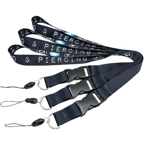 Custom Card Holder Mobile Phone Neck Key Chain Polyester Lanyard Detachable Sports Lanyards
