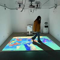 Projection interactive immersive 3D sur sol, jeux de projecteur mural sensoriel, exposition, restaurant, aire de jeux, publicité