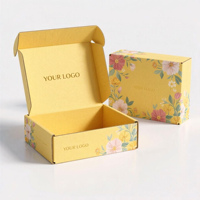Boîte d'expédition pliable en carton ondulé écologique personnalisée OEM avec logo estampé à chaud