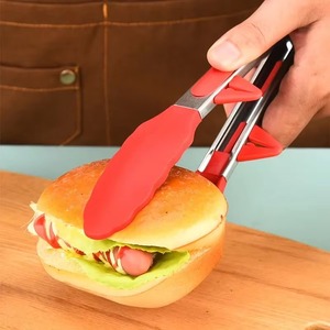 Food Tong Set Stainless Steel Kitchen Tongs <b>Silicone</b> Nylon Non-Slip Cooking Clip Clamp BBQ Salad <b>Tools</b> Grill Kitchen Accessories - Product Image 5