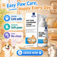 Mousse nettoyante pour pattes de chat Formule Zéro 11 additifs, ODM OEM, mousse nettoyante douce adaptée aux peaux sensibles des pattes de chaton