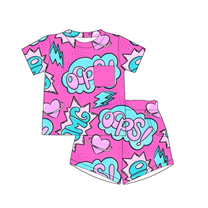 Offre Spéciale – Ensemble 2 Pièces Personnalisable pour Garçons : T-shirt Manches Courtes et Short, Col Rond, avec Poche, Idéal pour l'École en Été - Product Image 3