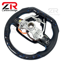 Volant sport en fibre de carbone forgée personnalisé avec LED et cuir pour Toyota Camry 8ème génération XLE SE XSE TRD