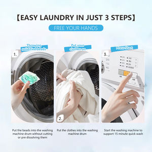 Заводская поставка 3-в-1 натуральный аромат моющего средства для стирки одноразовый гель для одежды с бусинами мыла - Product Image 3