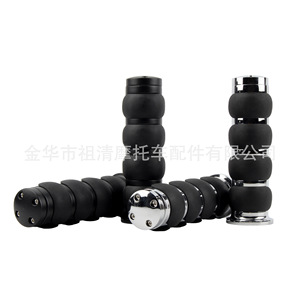 Poignées de guidon de moto Aoran en alliage de zinc noir, universelles, adaptées aux poignées d'assistance au guidon de style rétro Harley - Product Image 2