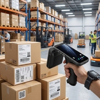 Lector de Códigos de Barras RFID UHF Portátil Chainway C5 con Android 13, IP65, Chip E710, 4G, BT 5.0, Terminal Portátil 4G