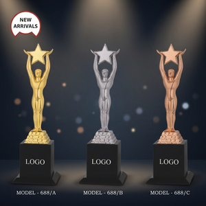 Trophée pyramidal haut de gamme en alliage de zinc pour les artistes de talent – Cadeaux promotionnels et de bienvenue pour salons professionnels - Product Image 1