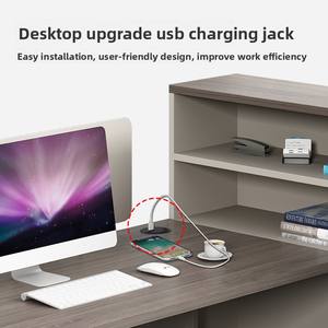 <span class=keywords><strong>Bureau</strong></span> de travail double pour deux personnes avec poste de travail et écran intégrés, design moderne, combinaison chaise et <span class=keywords><strong>bureau</strong></span> - Product Image 4