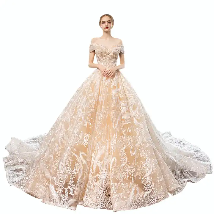 Jancember Princess International Wedding Dress 2024 Elegant Wedding Square  Collar Beading Sequins Lace Up Vestido Noiva LSCJ18 - wedding dress |