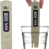 Testeur numérique de TDS, testeur de qualité de l'eau en PPM, dans un étui en cuir