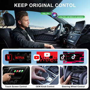 Adaptateur sans fil CarPlay avec support YouTube Tiktok <span class=keywords><strong>Convertisseur</strong></span> vidéo filaire vers sans fil pour Apple CarPlay Audio Dongle - Product Image 5