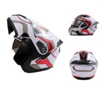 Casques de moto modulaires 2026, design rabattable, fabriqués en ABS. Peut être plié pour un rangement facile.