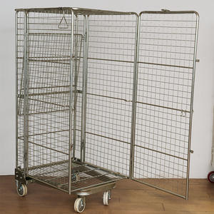 ขายตรงจากโรงงาน รถเข็นพาเลทตาข่ายสำหรับคลังสินค้า รับน้ำหนักได้ 500 กก. แบบมีล้อ - Product Image 2