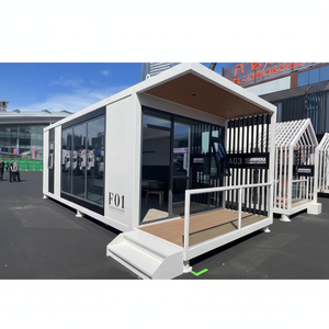 บ้านเหล็กพับได้พกพาสะดวกทำจากเหล็กทันสมัยสำหรับสำนักงานบ้านหรูหราสำเร็จรูป - Product Image 1