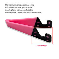 Support de téléphone portable créatif et portable en forme de V pour bureau, support mini pour tablette et téléphone, vente en gros