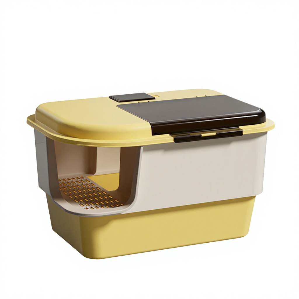 Grand modèle jaune amélioré (avec pelle à litière)