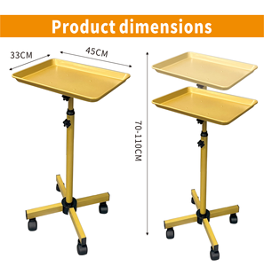Hair styling tray adjustable mobile storage rack <b>tool</b> cart for hair salons and barber shops - Product Image 3
