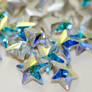 Accessoires de bijoux DIY : Diamant en verre à fond pointu en forme d'étoile pentagonale, diamant d'eau de forme spéciale, diamant en cristal haut de gamme - Product Image 6