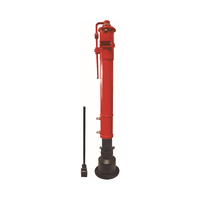Hydrant d'incendie portable en fonte ductile Duckfoot Bend, peint en rouge, protection incendie intérieure