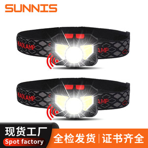 ไฟหน้าแบบ LED แบตเตอรี่แบบชาร์จไฟได้ 2000 มิลลิแอมป์ปรับความสว่างได้สำหรับการวิ่งตกปลากลางแจ้ง - Product Image 3