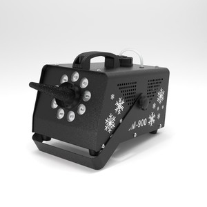 Led Snow Machine 900W With 9 <b>Lights</b> <b>Remote</b> <b>Control</b> Indoor Outdoor Stage Christmas Atmosphere Simulation Snow Sprayer - Product Image 2