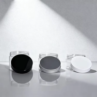 Venta al por mayor vacío de diferentes capacidades 50ML 80ML 100ML 120ML 150ML 200ML 250ML crema cosmética tarro de plástico para mascotas con tapa de aluminio