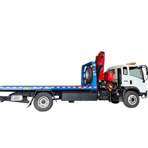 Camión Grúa de Rescate de <span class=keywords><strong>Emergencia</strong></span> HOWO de Fábrica China con Plataforma Deslizante Inclinable y Grúa de Brazo Plegable de 5 Toneladas en Venta - Product Image 4