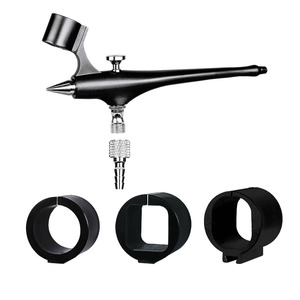 Aérographe 1.0 à alimentation par gravité, double action, vitesse réglable, outil de pulvérisation pour travaux artistiques, capacité du réservoir de 7,0 cc, portable - Product Image 1