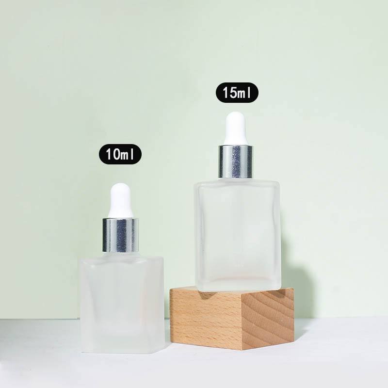 Frosted with silver dropper head