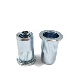 Tuerca Remachable M6 M8 M10 Tuercas de remache de cuerpo redondo acanalado de cabeza plana de acero cilíndrico - Product Image 5