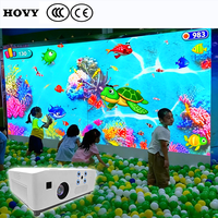 Projecteur interactif AR 4500 lumens laser, équipement de jeu de lancer de balles murales pour aire de jeux pour enfants, piscine à balles