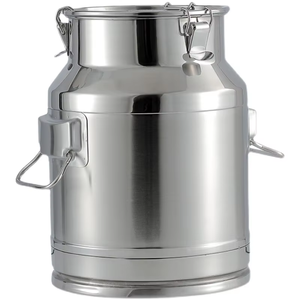 Zhenneng wadah susu baja tahan karat tugas berat ember ember anggur dengan tutup grosir untuk penyimpanan cairan makanan Penggunaan dapur - Product Image 1