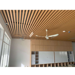 Matériaux de construction métalliques, finition bois, poutre en aluminium <span class=keywords><strong>extrudé</strong></span>, panneaux de faux <span class=keywords><strong>plafond</strong></span> à lamelles - Product Image 6