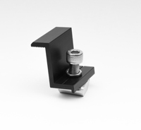 Offre Spéciale : Accessoire de fixation pour système de montage solaire, Kit de montage de panneaux solaires, Colliers de fixation, Collier de maintien, Colliers de fixation noirs