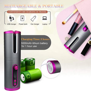 Rouleaux professionnels de bigoudis électriques, spirales électriques, boucleur sans fil automatique pour les cheveux, bigoudis sans fil - Product Image 5