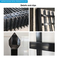 Paneles de Cerca de Acero Galvanizado Negros Elegantes y Económicos para Jardín, Enrejado y Puerta
