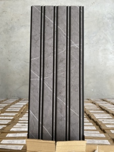 2025 màu đen trở lại PVC Trần Bảng điều chỉnh techo gỗ log cho trần giả trần gỗ cho trang trí nội thất - Product Image 2