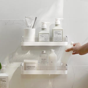 CF BS65 Caddy de douche mural Étagère en plastique conviviale Ensemble d'accessoires de salle de bain Organisateur de salle de bain - Product Image 2