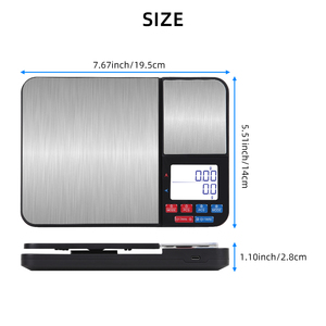 Báscula Digital de Cocina de Acero Inoxidable Personalizada Changxie, Plataforma Doble, Apagado Automático, Medición Precisa y Ligera - Product Image 5