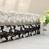 Tissu en dentelle avec broderie de fleurs en maille 3D, Couture à la mode