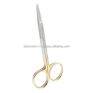 Tijeras de Carburo de Tungsteno TC Iris, Acero Inoxidable, Punta Fina Recta, Anillo Dorado, Instrumentos Quirúrgicos, Fabricante Mayorista - Product Image 2